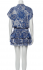 Abito paisley bianco e blue